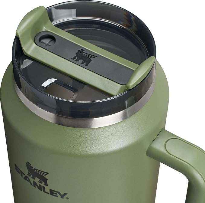 STANLEY Quencher H2.0 Flow State Tumbler, 64 oz, Dried Pine | Handle and Straw - Image 2