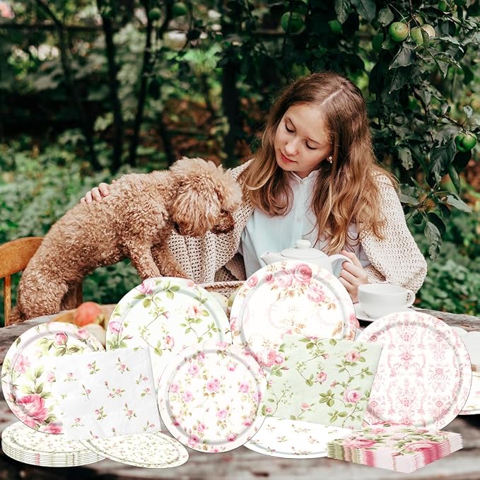 CMUSKO Floral Party Supplies - Image 2