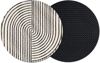 Abstract Geometric Coasters Set of 2, Absorbent Coasters by Unknown
