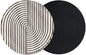 Abstract Geometric Coasters Set of 2, Absorbent Coasters by Unknown