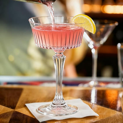 Coupe Glasses Set of 4, 8oz Vintage Coupe Martini Glass, Crystal Cocktail - Image 4