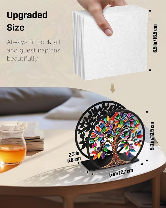 Uniclife Metal Napkin Holder for Table Standing Napkin Dispenser|Luncheon & - Image 2