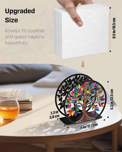 Uniclife Metal Napkin Holder for Table Standing Napkin Dispenser|Luncheon & - Image 2