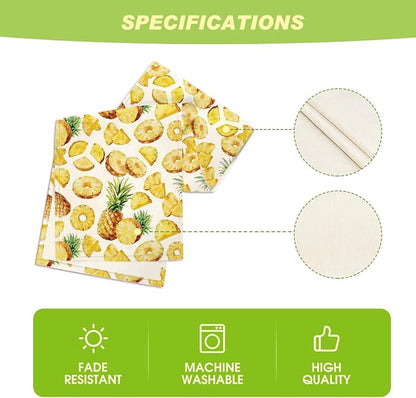 Artoid Mode Pineapple Fruit Spring Summer Table Runner, Seasonal Kitchen Dining - Image 5