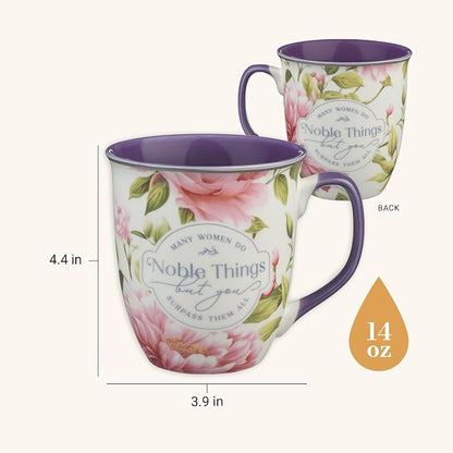 Christian Art Gifts Large Ceramic Inspirational Scripture Coffee & Tea Mug - Image 2