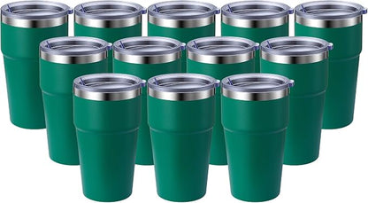 MEWAY 16oz Tumbler Double Wall Vacuum Insulated Travel Mug Bulk, Stainless by MEWAY