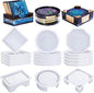 LET'S RESIN 18 Pcs Coaster Resin Molds Silicone, Coaster Molds | by LETSRESIN