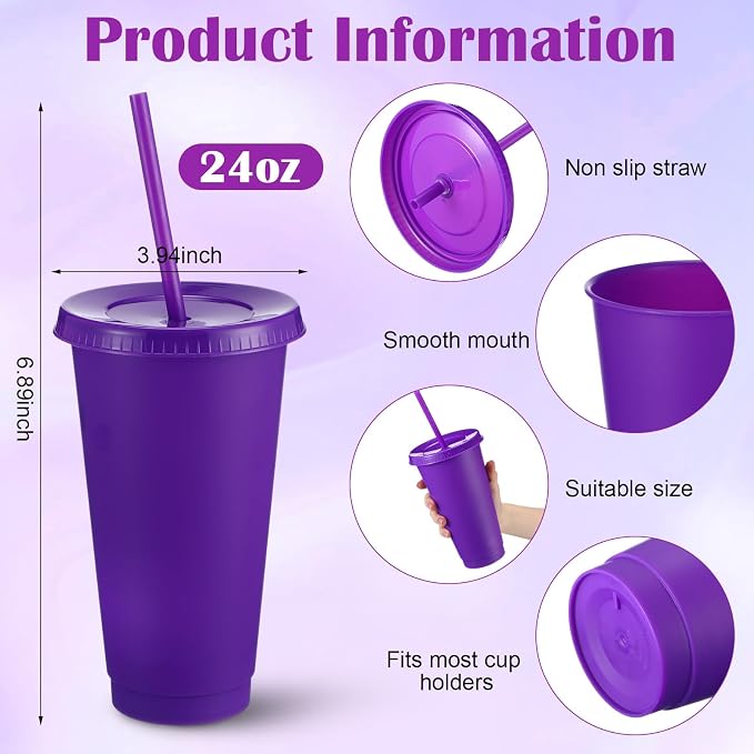 Honeydak 60 Pack Tumbler with Straw and Lid Bulk Cups - Image 3