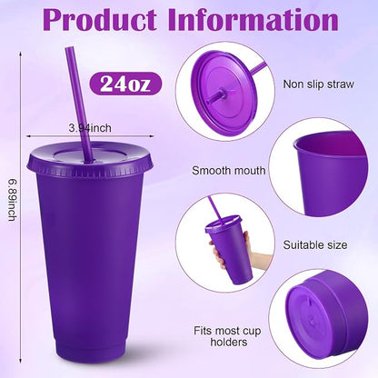 Honeydak 60 Pack Tumbler with Straw and Lid Bulk Cups - Image 3