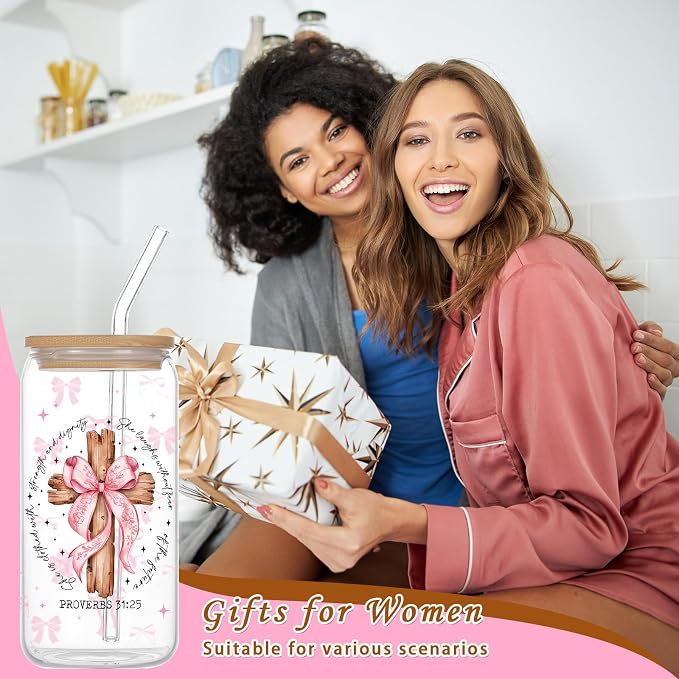 Christian Gifts for Women Glass Cups - Image 6