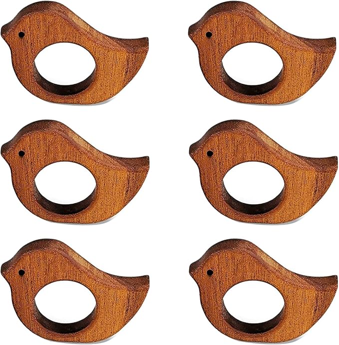 Bird Napkin Rings by QIAOIDEA