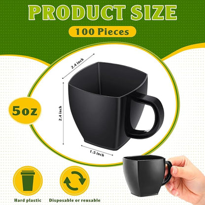 Amyhill 100 Pcs 5 oz Disposable Tea Cups Bulk - Image 2