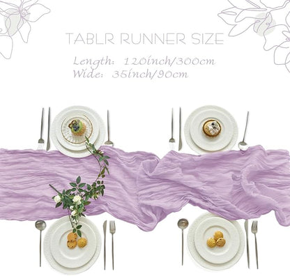 IVAPUPU Purple Table Runner 120 Inch - Image 4