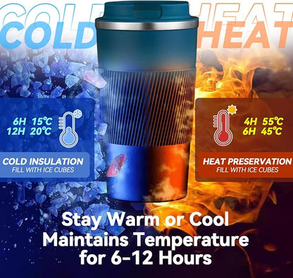 12OZ Travel Coffee Mug Insulated Coffee Cup - Image 6