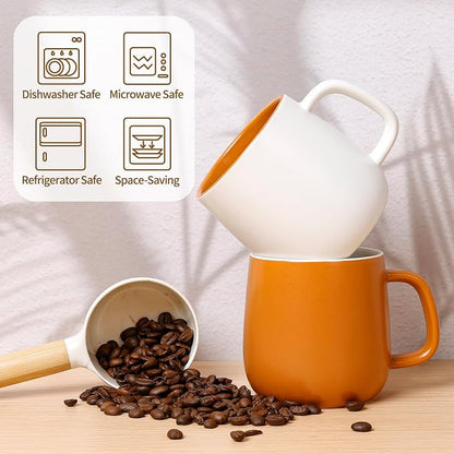 Ceramic Mug Set Porcelain Coffee Cups Set, Special Glaze Tea Cups Mug - Image 5