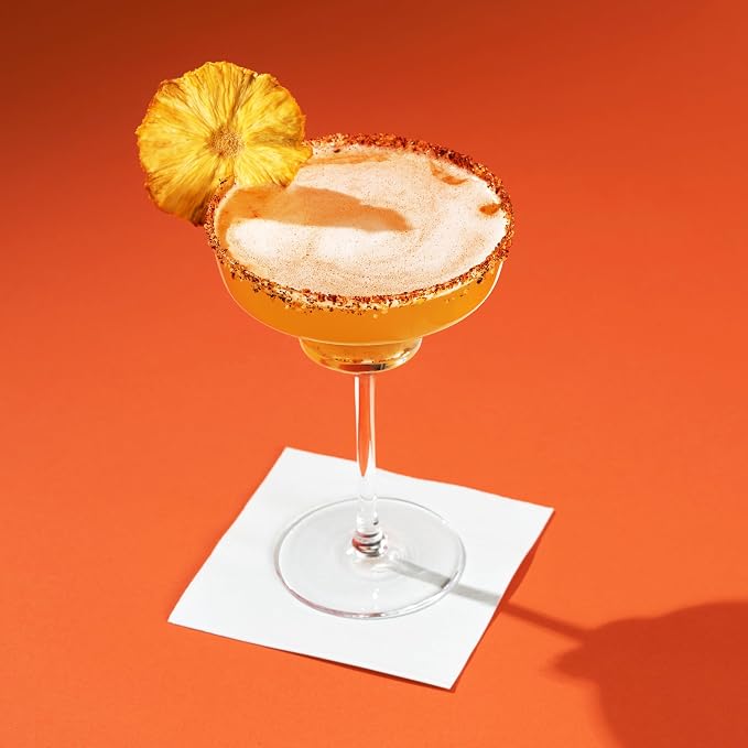 Viski Raye Angled Stemmed Margarita Glasses, Premium Crystal Cocktail glasses - Image 5