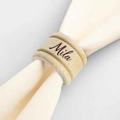 My Personal Memories Custom Personalized Wooden Napkin Ring Holders - Image 6