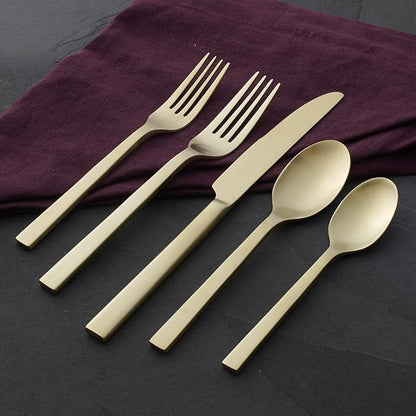 Oneida Chef's Table Champagne 20-Piece Silverware Set - Image 7