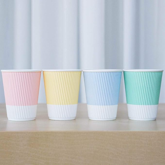 Disposable Coffee Cups With Lids - 12 oz To Go Coffee Cups With Resealable Lids - Image 5