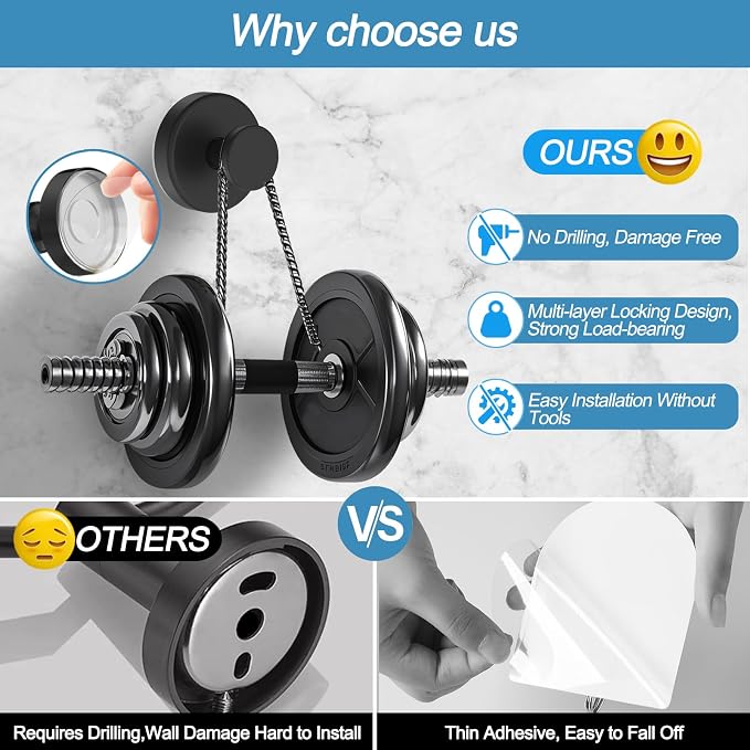 Vacuum Suction Cup Hooks for Shower, Shower Hooks for Inside Shower Glass Window - Image 3