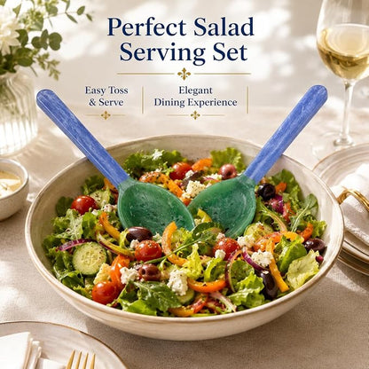 Salad Servers, Resin Salad Tongs, Long Handle Salad Server Set - Image 2