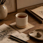 7oz 8oz Ceramic Mug Cups with DIY Canvas by kaisadadi