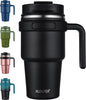 20 oz Insulated Travel Coffee Mug Tumbler by ALOUFEA