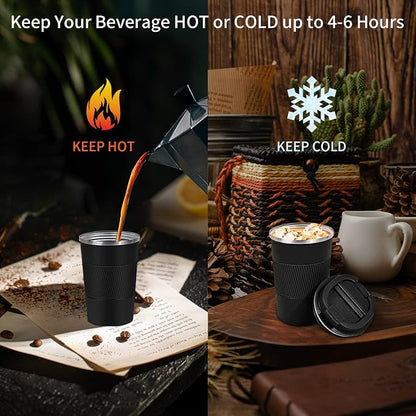 Insulated Travel Coffee Mug, Stainless Steel Coffee Cup - Image 6