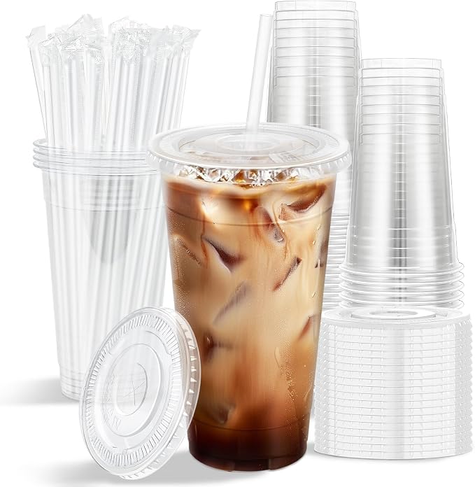 Clawsoff 50 Pack 24 oz Clear Plastic Cups by BuyNow