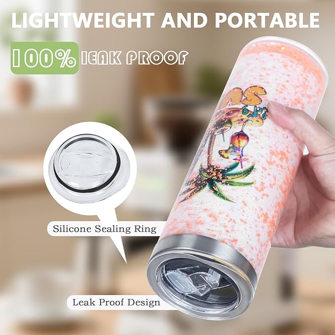 20 Oz 8 Pack Double Wall Pre Drilled Sublimation Storyboard Snow Globe Tumbler - Image 7