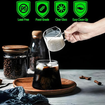 QUMMFA 5OZ Espresso Cups, Double Spouts Espresso Shot Cups - Image 4