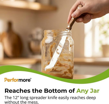 Performore 2PCS Spreader Knives, 12” Peanut Butter Knife that Works Great - Image 9