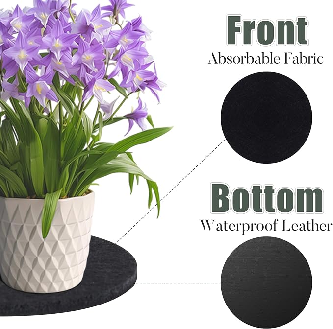 Plant Coaster Mat Reversible, Household Products Absorbent/Waterproof - Image 3