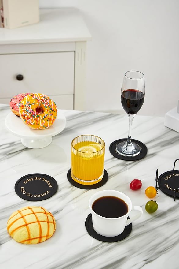 Silicone Coasters Set of 6, Premium Drink Coaster - Image 8