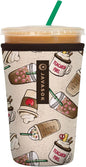 Sok It JavaSok Iced Coffee & Cold Soda Insulated Neoprene Cup Sleeve (Teacher's Favorite, Medium: 22-28oz)