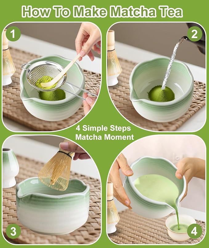 JBER Matcha Set, Whisk 100 Prongs, Sifter - Image 5