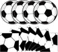 40 Pcs Soccer Plates and Napkins, Soccer Party Supplies, Serves 20 | Disposable by KFJBPB