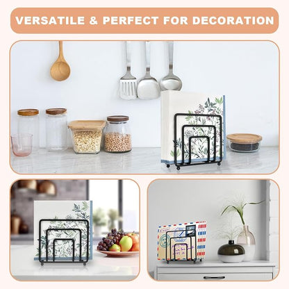 Napkin Holder for Table, Modern Metal Black Napkin Holders for Kitchen Dining - Image 5