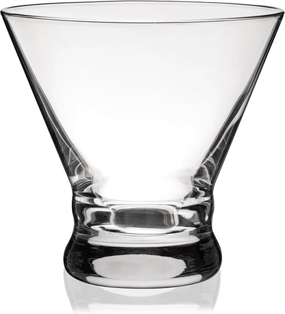 True Stemless Martini Glasses, 8 oz Modern Cocktail Glasses - Image 7