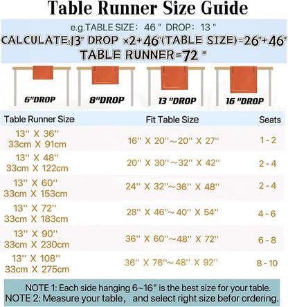 Orange Burlap Table Runner, Fall Table Runners 72 inches Long | Double Layer - Image 7
