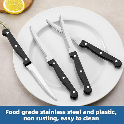 Steak Knives Set of 8, Sharp Triple Rivet Steak Knife Sets, High-Carbon - Image 3