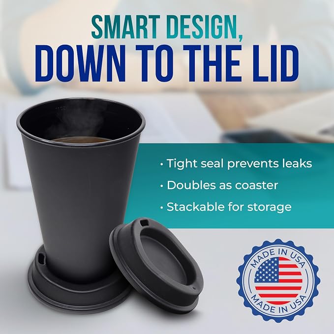 Rolling Sands USA Made 16 oz Reusable Coffee Cups - Image 5