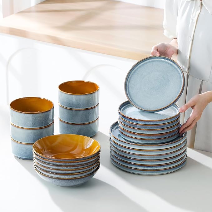 ONION Ceramic Plates and Bowls Sets - Image 7