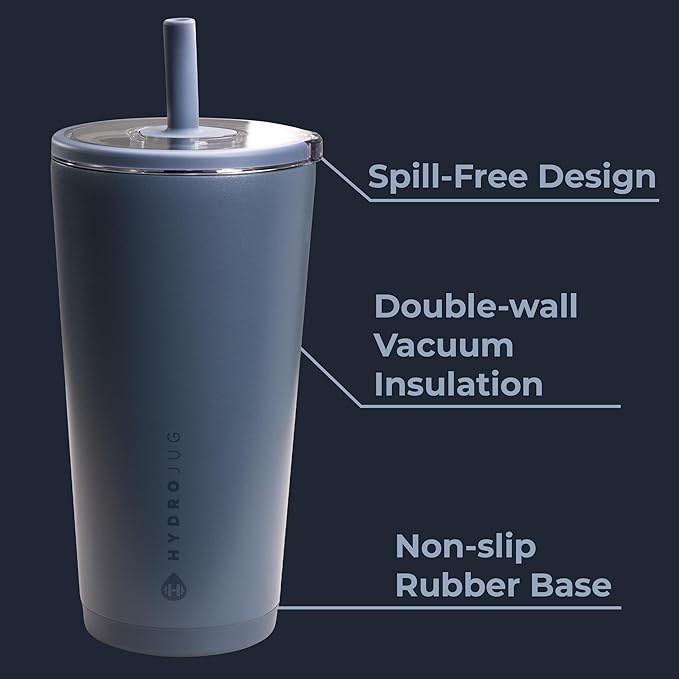 HydroJug Everyday Tumbler 20 oz, Ceramic-Lined Straw Cup - Image 3