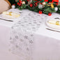 Snowkingdom Christmas Snowflake Silver Table Runner 11 Inch x 100 Feet Sparkly by Snowkingdom