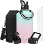 Konokyo 128 oz Insulated Stainless Steel Water Bottle Jug by Konokyo