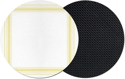 Coasters Set of 2, Modern Simple Stripes Lines Pattern Absorbent Cup Coaster by Unknown