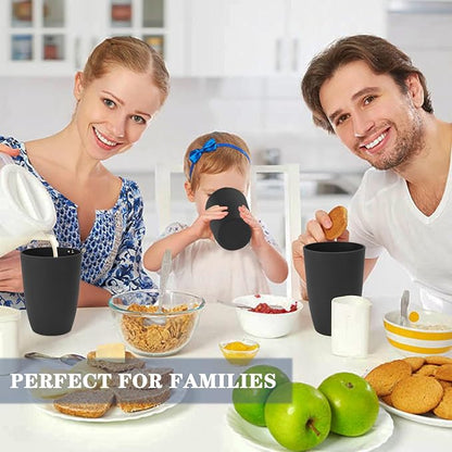 Homienly Wheat Straw Cups 8 PCS Plastic Cups Unbreakable Drinking Cup Reusable - Image 8