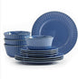 Tabletops Gallery Richmond 12-Piece Reactive Glaze Stoneware Dinnerware Set of by TabletopsGallery