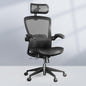 FLEXISPOT OC3-Pro Air Ergonomic Office Chair for Big and Tall Black, High Back Office Chair with Flip-up Arm/8-Level Lumbar Support, Mesh Seat Cushion, Chairs for Home Office Working Studying Gaming